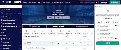 Frumzi Casino Sportwetten